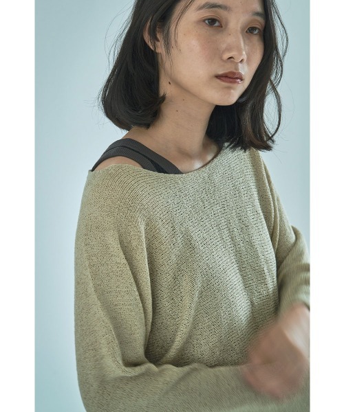 marjour(マージュール)の「SHORT LENGTH RELAX KNIT PULLOVER(ニット/セーター・レディース・ベージュ/ブラック・M)」の19枚目の写真