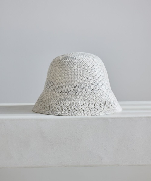 studio CLIP（スタディオクリップ）の「編み柄サーモハット（ハット・レディース・グレー/ブラック・FREE）」の2枚目の写真