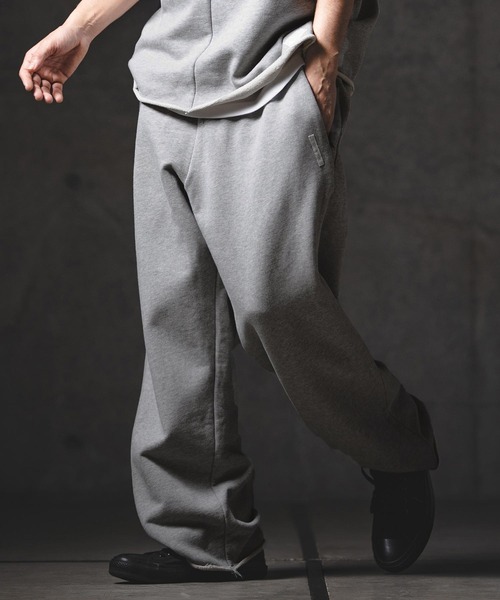GLIMCLAP(グリムクラップ)の「mp14553-Printed Design Sweat Pants スウェットトラックパンツ(201-018-gls-cg)(スウェットパンツ・メンズ・オフホワイト/ミックスグレー/ブラック/チャコール・L/M/S)」の10枚目の写真