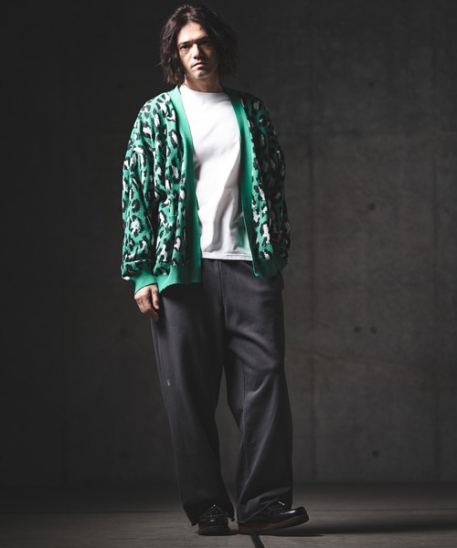GLIMCLAP(グリムクラップ)の「mp14553-Printed Design Sweat Pants スウェットトラックパンツ(201-018-gls-cg)(スウェットパンツ・メンズ・オフホワイト/ミックスグレー/ブラック/チャコール・L/M/S)」の20枚目の写真