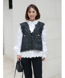 BeBeoD（べベッド）の「スカラップレースカラーブラウス（シャツ/ブラウス）」