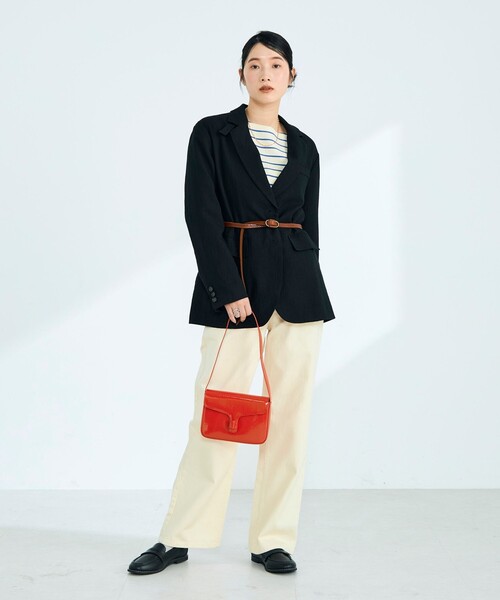 fredy emue（フレディエミュ）の「エナメルフラップワンハンドルバッグ（ショルダーバッグ・レディース・レッド/ブラック・FREE）」の17枚目の写真