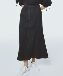 STRAWBERRY-FIELDS | アリコットストレッチ_デニムマーメイドスカート(デニムスカート)