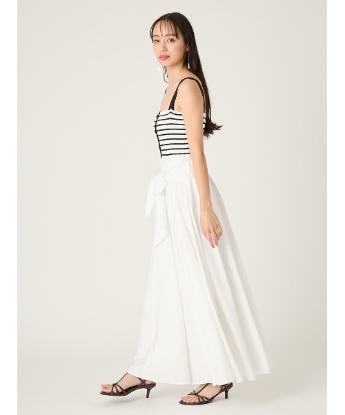 新品タグ付き♥️FRAY I.D 2wayタイデザインニットコンビワンピース FRAY I.D（フレイアイディー）の「2wayタイデザインニットコンビワンピ
