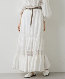 Whim Gazette | コットンギャザーマキシスカート(スカート)
