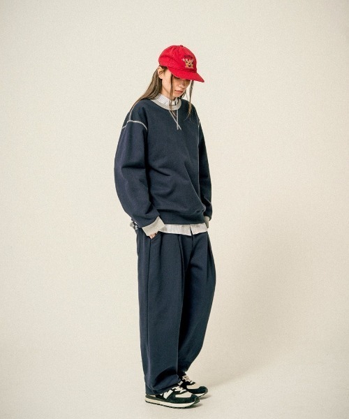 WV PROJECT(ダブリューブイプロジェクト)の「【TWN】TT New Base Sweatshirts/JYMT3606(スウェット・メンズ・ネイビー/グレー/ブラック/バーガンディー・3L/LL/L/M)」の9枚目の写真