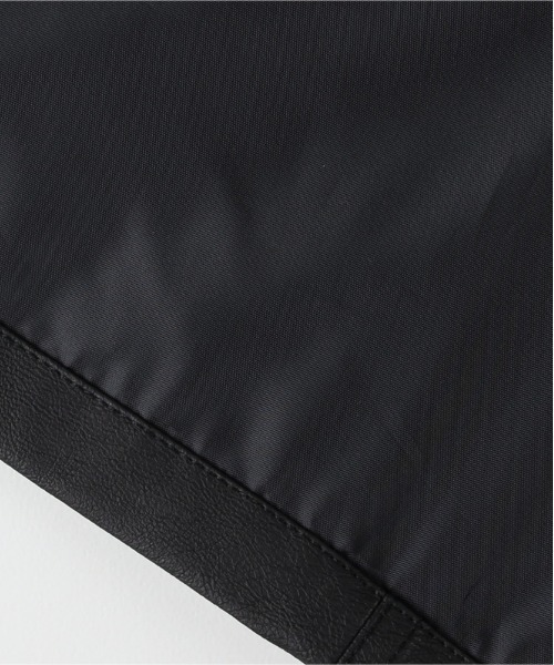 BACK NUMBER（バックナンバー）の「【BACK NUMBER】フェイクレザーカバーオール (シャツジャケット / レギュラーフィット / デイリーユース)（カバーオール・メンズ・ブラック・XL/S/M/L）」の10枚目の写真