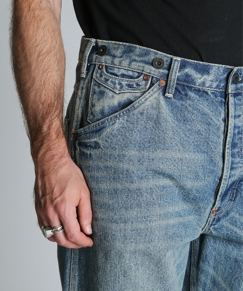 schott（ショット）の「Schott/ショット/LOT.926 FP WIDE DENIM PANTS USED/ファイアプルーフ ワイド デニムパンツ ユーズド（デニムパンツ・メンズ・ブルー系その他・30/32/34/36）」の8枚目の写真