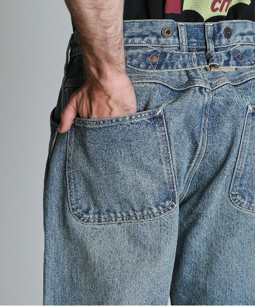 schott（ショット）の「Schott/ショット/LOT.926 FP WIDE DENIM PANTS USED/ファイアプルーフ ワイド デニムパンツ ユーズド（デニムパンツ・メンズ・ブルー系その他・30/32/34/36）」の10枚目の写真