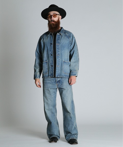 schott（ショット）の「Schott/ショット/LOT.926 FP WIDE DENIM PANTS USED/ファイアプルーフ ワイド デニムパンツ ユーズド（デニムパンツ・メンズ・ブルー系その他・30/32/34/36）」の12枚目の写真