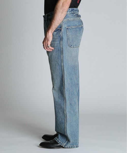 schott（ショット）の「Schott/ショット/LOT.926 FP WIDE DENIM PANTS USED/ファイアプルーフ ワイド デニムパンツ ユーズド（デニムパンツ・メンズ・ブルー系その他・30/32/34/36）」の5枚目の写真