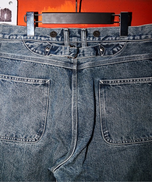 schott（ショット）の「Schott/ショット/LOT.926 FP WIDE DENIM PANTS USED/ファイアプルーフ ワイド デニムパンツ ユーズド（デニムパンツ・メンズ・ブルー系その他・30/32/34/36）」の3枚目の写真
