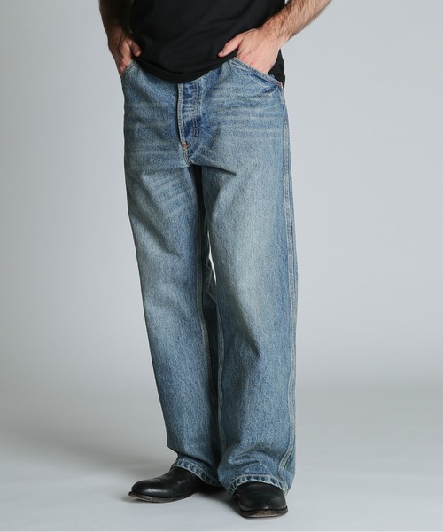 schott（ショット）の「Schott/ショット/LOT.926 FP WIDE DENIM PANTS USED/ファイアプルーフ ワイド デニムパンツ ユーズド（デニムパンツ・メンズ・ブルー系その他・30/32/34/36）」の4枚目の写真