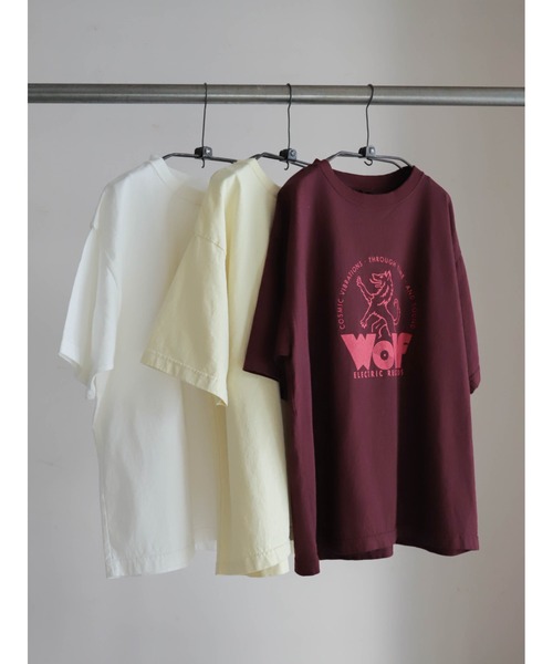 ウルフレコードプリント ワイドTEE | NOMBRE IMPAIR