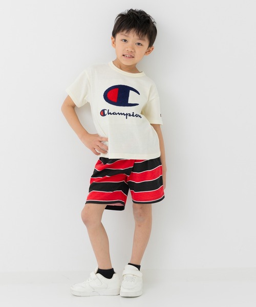 Champion(チャンピオン)の「〈チャンピオン〉ボーダーハーフパンツ(その他パンツ・キッズ・イエロー/レッド/クリーム・80cm/90cm/100cm/110cm/120cm/130cm)」の18枚目の写真