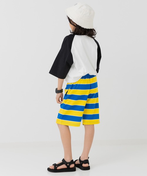 Champion(チャンピオン)の「〈チャンピオン〉ボーダーハーフパンツ(その他パンツ・キッズ・イエロー/レッド/クリーム・80cm/90cm/100cm/110cm/120cm/130cm)」の22枚目の写真