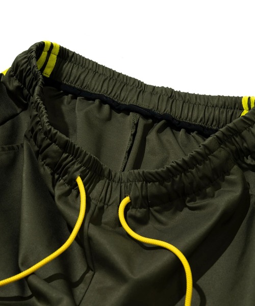 CUBE SUGAR（キューブシュガー）の「CUBE SUGAR/キューブシュガー　ナイロン イージー ラインパンツ（その他パンツ・レディース・カーキ/ブラック・FREE）」の4枚目の写真