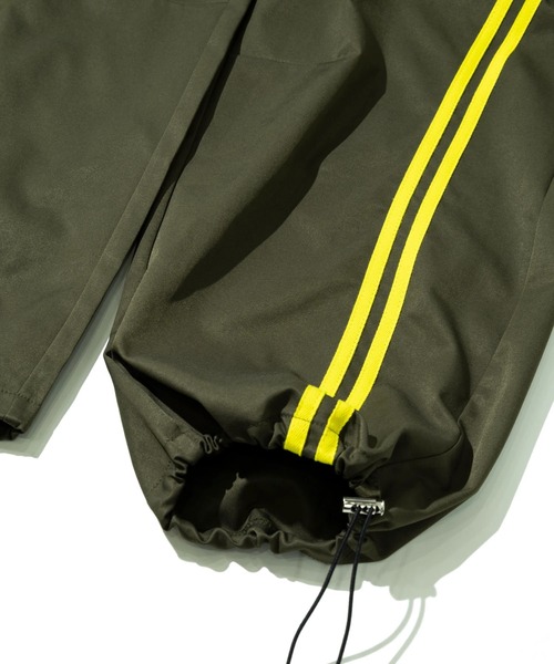 CUBE SUGAR（キューブシュガー）の「CUBE SUGAR/キューブシュガー　ナイロン イージー ラインパンツ（その他パンツ・レディース・カーキ/ブラック・FREE）」の6枚目の写真