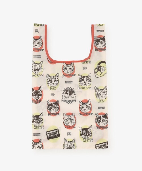 Afternoon Tea（アフタヌーンティー）の「ポケッタブルショッピングバッグ/Cat's NapTime（エコバッグ/サブバッグ・レディース・オレンジ・ONE SIZE）」の2枚目の写真