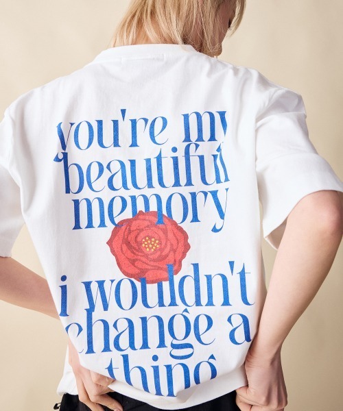 rehacer（レアセル）の「rehacer : Memorize relax Fit T / メモライズ　リラックスフィット T（Tシャツ/カットソー・レディース・ブラック/ホワイト・SMALL）」の4枚目の写真