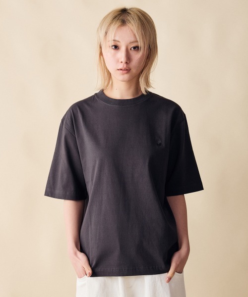 rehacer（レアセル）の「rehacer : Memorize relax Fit T / メモライズ　リラックスフィット T（Tシャツ/カットソー・レディース・ブラック/ホワイト・SMALL）」の7枚目の写真