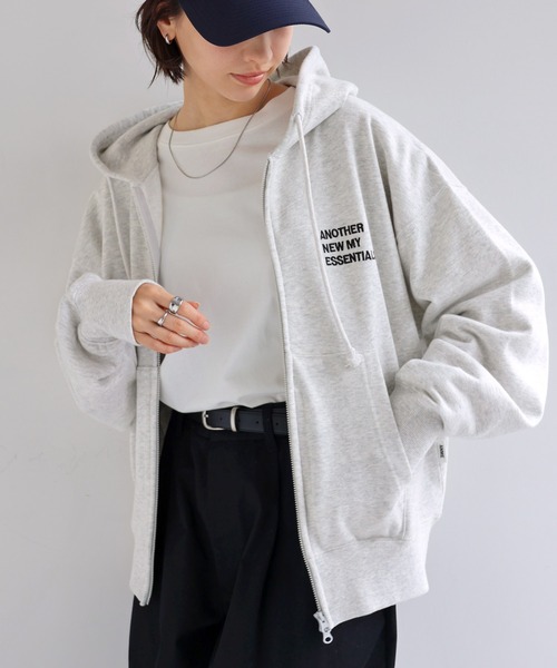 Логотип刺繍 DANME двойные джип‑свитер‑парка Paket Sweater