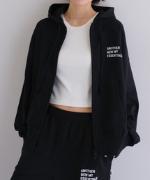 ANME（アンメ）の「ロゴ刺繍ANMEダブルジップスウェットパーカー（パーカー）」