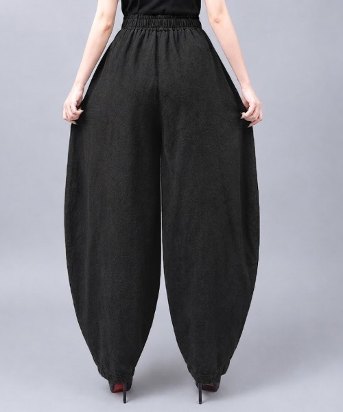 SallyLunn(サリーラン)の「ウエストゴムハーレムパンツ(その他パンツ・レディース・オリーブ/グリーン/グレー/ブラック・LARGE/MEDIUM)」の18枚目の写真