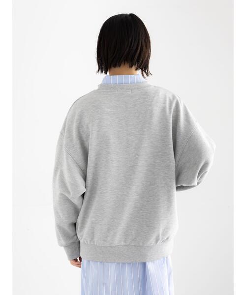 Te chichi（テチチ）の「裏毛ロゴプルオーバー（Tシャツ/カットソー・レディース・グレー/オフホワイト/ブルー・F）」の15枚目の写真