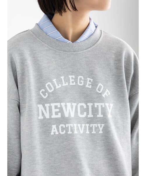 Te chichi（テチチ）の「裏毛ロゴプルオーバー（Tシャツ/カットソー・レディース・グレー/オフホワイト/ブルー・F）」の17枚目の写真