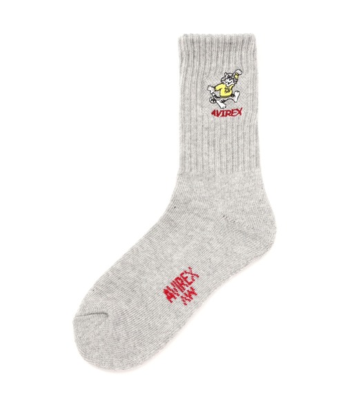 AVIREX（アヴィレックス）の「《直営店限定》NUMBERING TOM CAT SOCKS（ソックス/靴下・レディース・ブラック/ホワイト・F）」の3枚目の写真