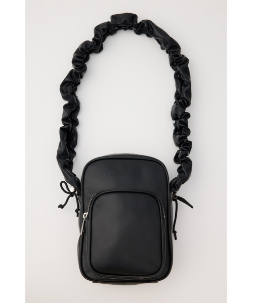 RODEO CROWNS WIDE BOWL（ロデオクラウンズワイドボウル）の「ギャザーハンドルバッグ（ショルダーバッグ・レディース・ホワイト系その他/ブラック・FREE）」の2枚目の写真