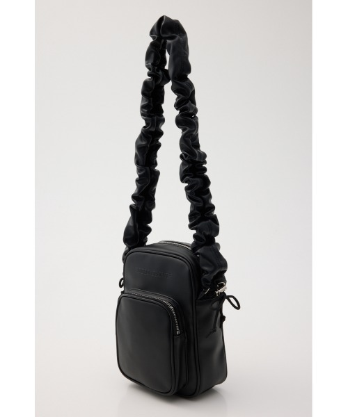 RODEO CROWNS WIDE BOWL（ロデオクラウンズワイドボウル）の「ギャザーハンドルバッグ（ショルダーバッグ・レディース・ホワイト系その他/ブラック・FREE）」の4枚目の写真