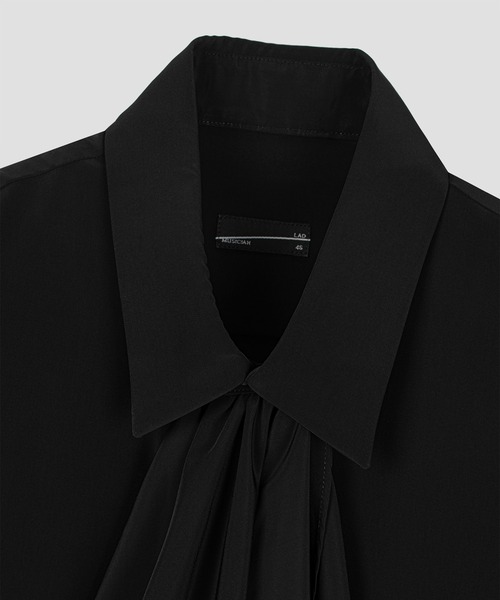 LAD MUSICIAN（ラッドミュージシャン）の「DECHINE FRILL BIG SHIRT（シャツ/ブラウス・メンズ・ブラック/ホワイト・42/46/44）」の9枚目の写真