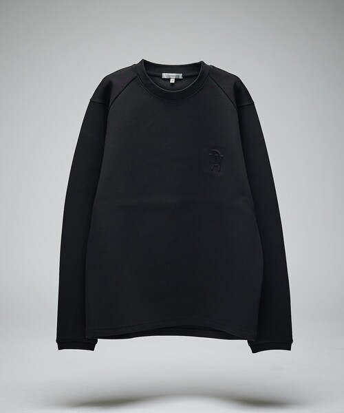 DESIGNWORKS(デザインワークス)の「【セットアップ対応】液アンダンボール クルーネックT / 長袖Tシャツ(Tシャツ/カットソー・メンズ・ブラック/ホワイト・48/46)」の2枚目の写真