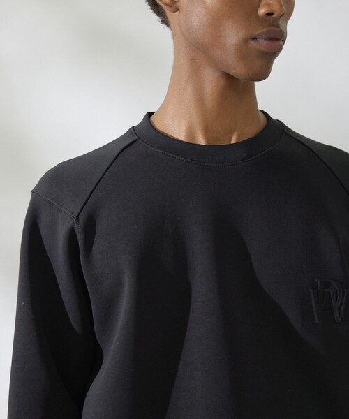DESIGNWORKS(デザインワークス)の「【セットアップ対応】液アンダンボール クルーネックT / 長袖Tシャツ(Tシャツ/カットソー・メンズ・ブラック/ホワイト/ネイビー・48/46/50)」の8枚目の写真