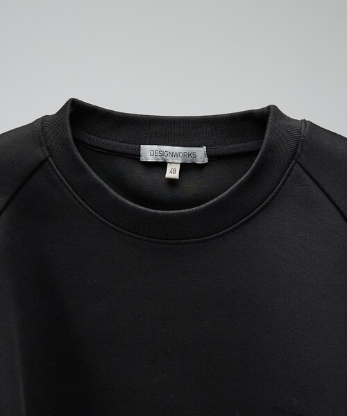 DESIGNWORKS(デザインワークス)の「【セットアップ対応】液アンダンボール クルーネックT / 長袖Tシャツ(Tシャツ/カットソー・メンズ・ブラック/ホワイト/ネイビー・48/46/50)」の11枚目の写真