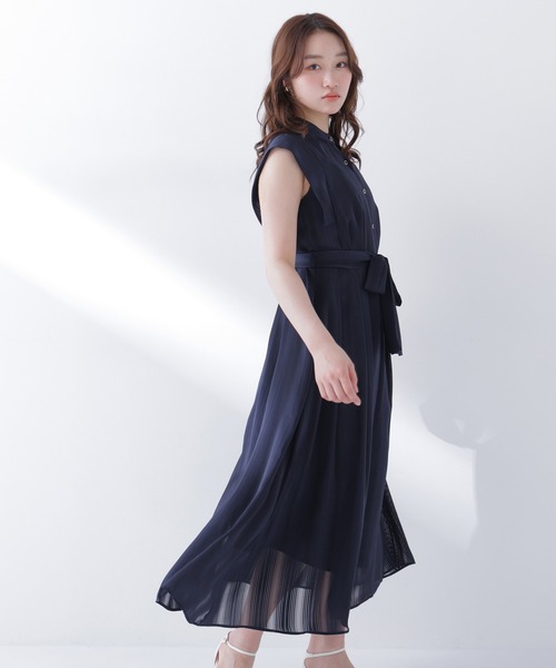 NATURAL BEAUTY BASIC（ナチュラルビューティーベーシック）の「【PS/低身長サイズ】◇シャドーストライプワンピース（ワンピース・レディース・ピンク/オフホワイト/ネイビー・SMALL/MEDIUM/P/S）」の14枚目の写真