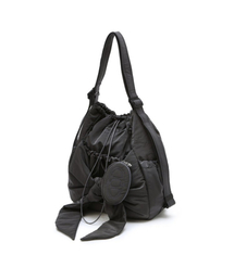 athe（アテ）の「[RUBAN(  )] ダークグレーリボンバックパック兼ショルダーバッグ S AABA6E911G3（ショルダーバッグ）」