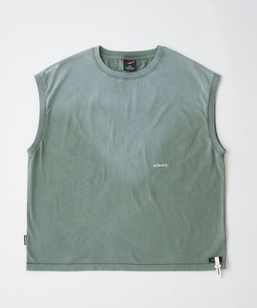 ADAM PATEK(アダムパテック)の「mta609-gallagher sleeveless ノースリーブ(AP2614022)(Tシャツ/カットソー・メンズ・ブラック/グリーン/ピンク/ホワイト・2/1)」の3枚目の写真