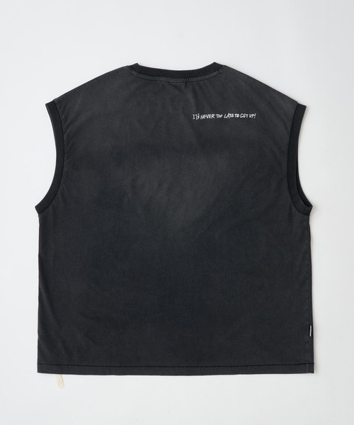ADAM PATEK(アダムパテック)の「mta609-gallagher sleeveless ノースリーブ(AP2614022)(Tシャツ/カットソー・メンズ・ブラック/グリーン/ピンク/ホワイト・2/1)」の5枚目の写真
