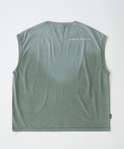 ADAM PATEK(アダムパテック)の「mta609-gallagher sleeveless ノースリーブ(AP2614022)(Tシャツ/カットソー・メンズ・ブラック/グリーン/ピンク/ホワイト・2/1)」の8枚目の写真