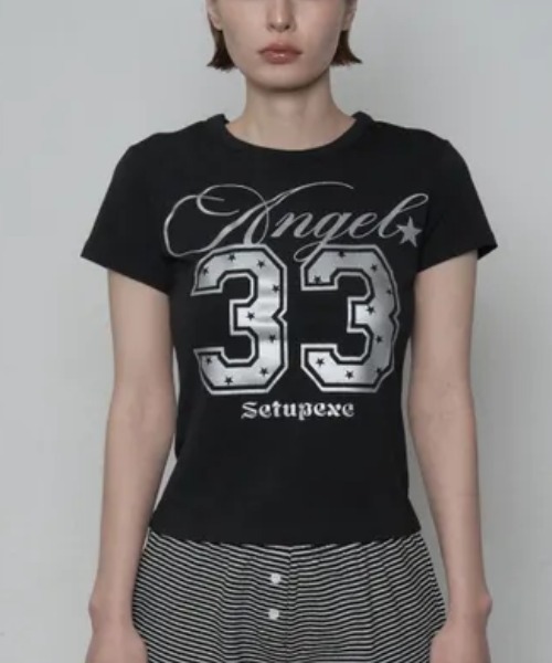 Ada.(エイダ)の「◇SETUPEXE◇ブランド直輸入正規品/33 エンジェル トップ 33 ANGEL TOP(Tシャツ/カットソー・レディース・レッド/ホワイト/ブラック・FREE)」の10枚目の写真