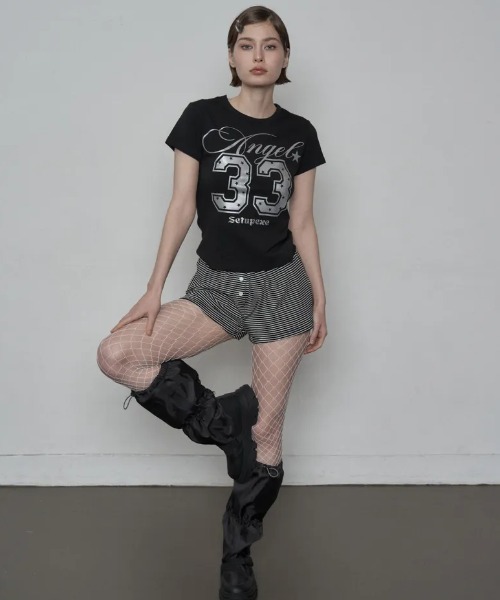 Ada.(エイダ)の「◇SETUPEXE◇ブランド直輸入正規品/33 エンジェル トップ 33 ANGEL TOP(Tシャツ/カットソー・レディース・レッド/ホワイト/ブラック・FREE)」の13枚目の写真