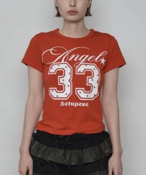 Ada.(エイダ)の「◇SETUPEXE◇ブランド直輸入正規品/33 エンジェル トップ 33 ANGEL TOP(Tシャツ/カットソー・レディース・レッド/ホワイト/ブラック・FREE)」の16枚目の写真