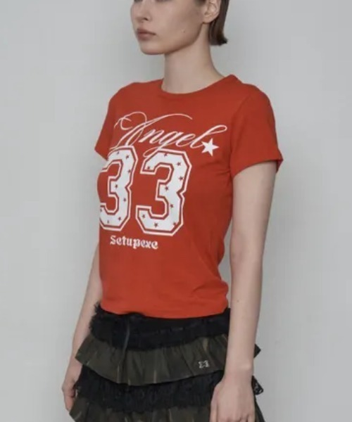 Ada.(エイダ)の「◇SETUPEXE◇ブランド直輸入正規品/33 エンジェル トップ 33 ANGEL TOP(Tシャツ/カットソー・レディース・レッド/ホワイト/ブラック・FREE)」の18枚目の写真
