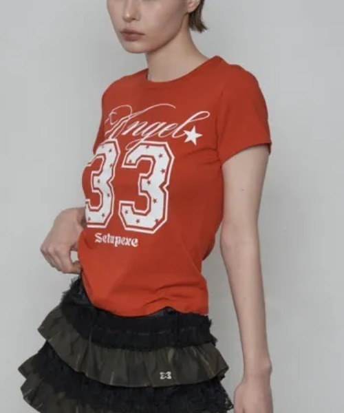 Ada.(エイダ)の「◇SETUPEXE◇ブランド直輸入正規品/33 エンジェル トップ 33 ANGEL TOP(Tシャツ/カットソー・レディース・レッド/ホワイト/ブラック・FREE)」の14枚目の写真