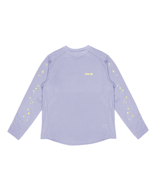 SHELL CORPORATION(シェルコーポレーション)の「ワッチホールウルトラトレイルランニング3M反射長袖Tシャツ - 2カラー(Tシャツ/カットソー・レディース・ブラック/ライトグレー・SMALL/MEDIUM)」の1枚目の写真