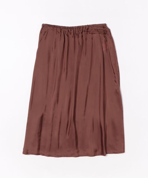 DESIGNWORKS（デザインワークス）の「ﾒﾀﾘｯｸﾌﾟﾘｰﾂSK（スカート・レディース・ブラウン・36）」の2枚目の写真