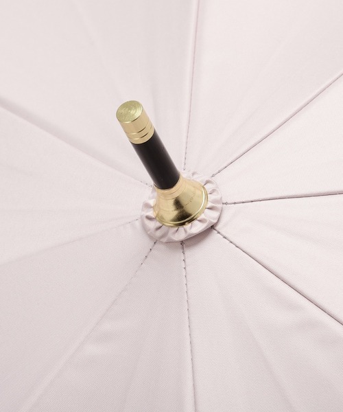 Maison de FLEUR（メゾンドフルール）の「遮光&UV CUT フリル傘（長傘・レディース・グレイッシュブルー/ピンク/アイボリー・FREE）」の12枚目の写真
